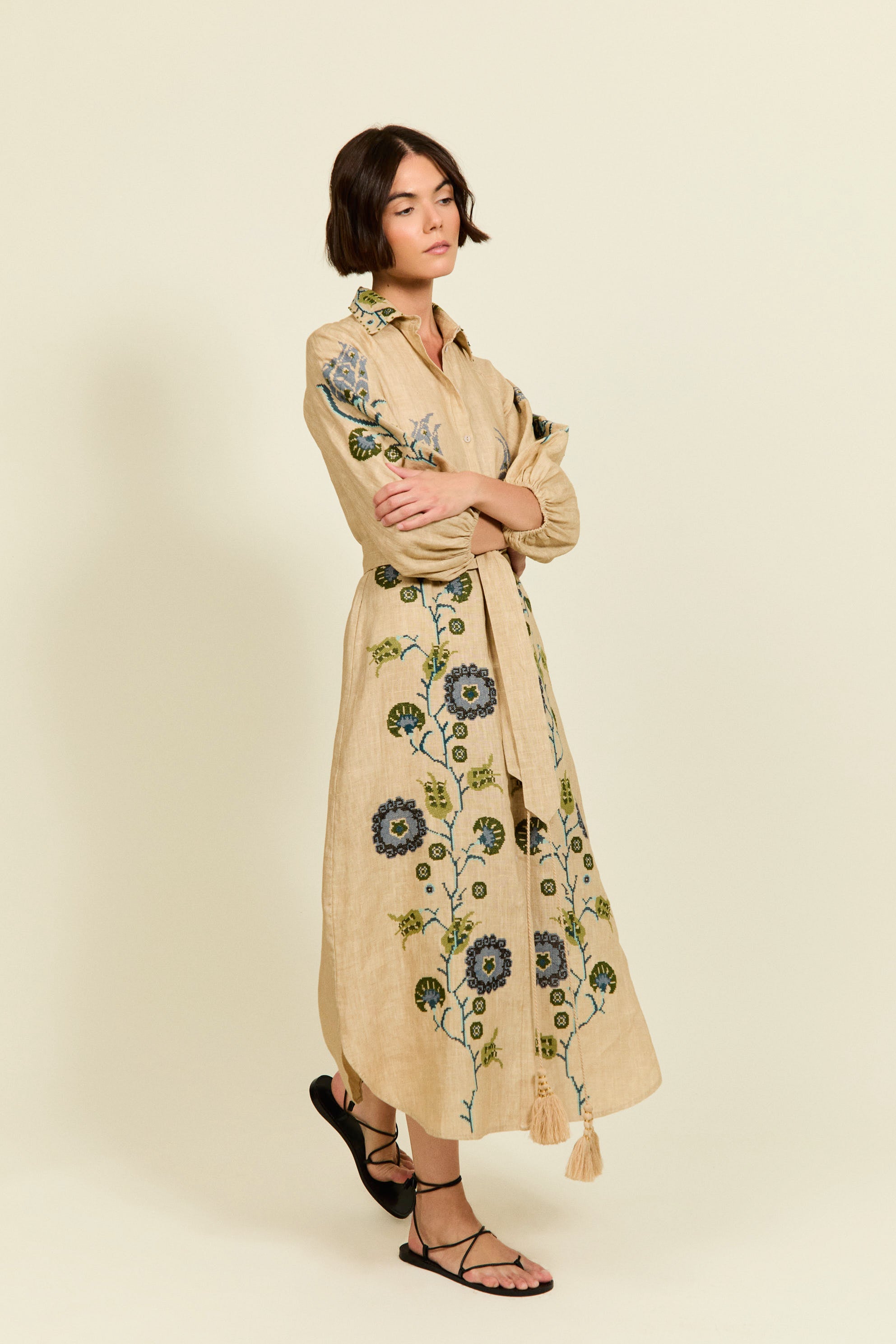 VESTIDO RENÉ BEIGE