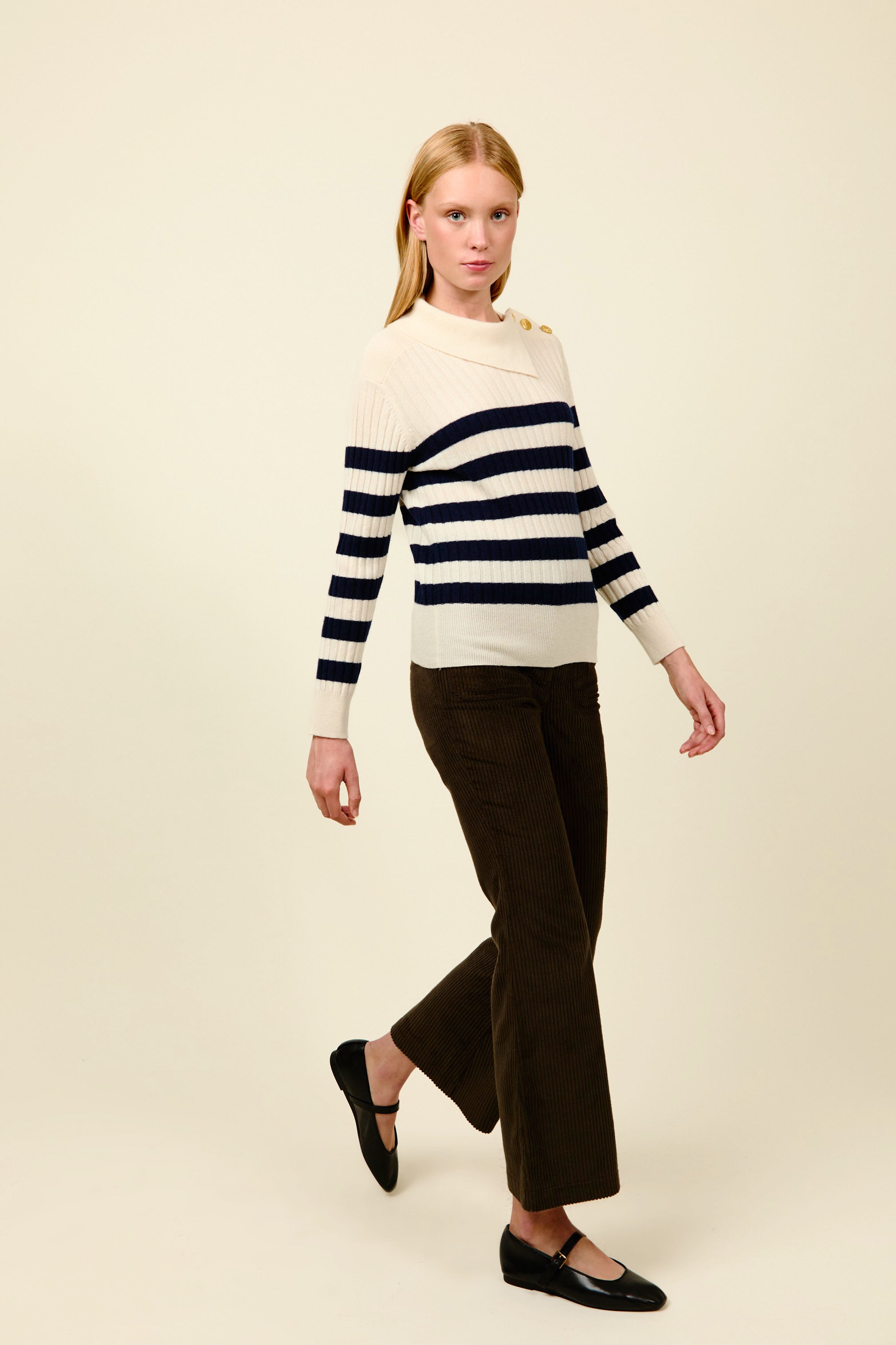 XIMENA STRIPPED SWEATER