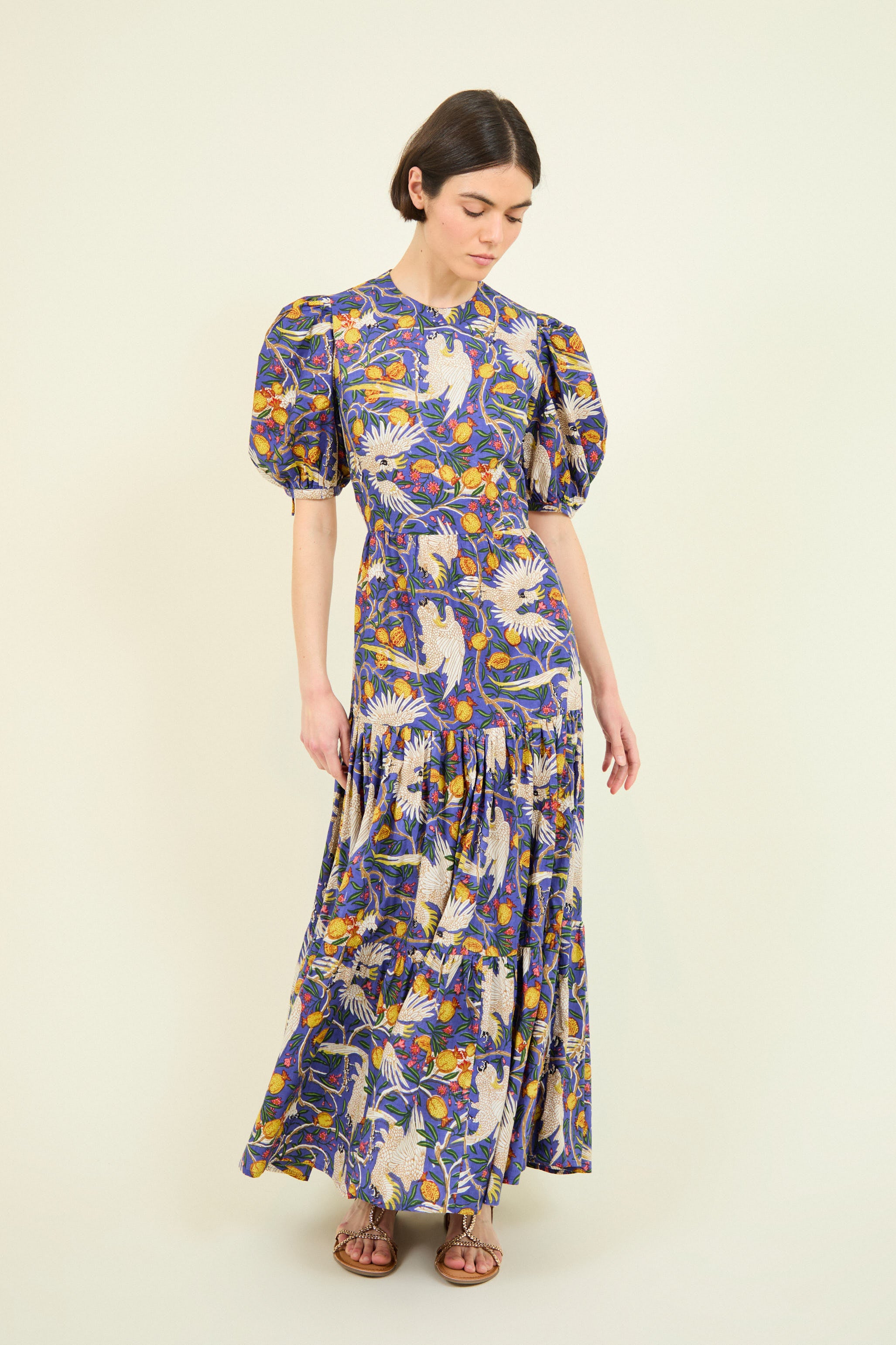 VESTIDO GABRIELLA AZUL LOROS