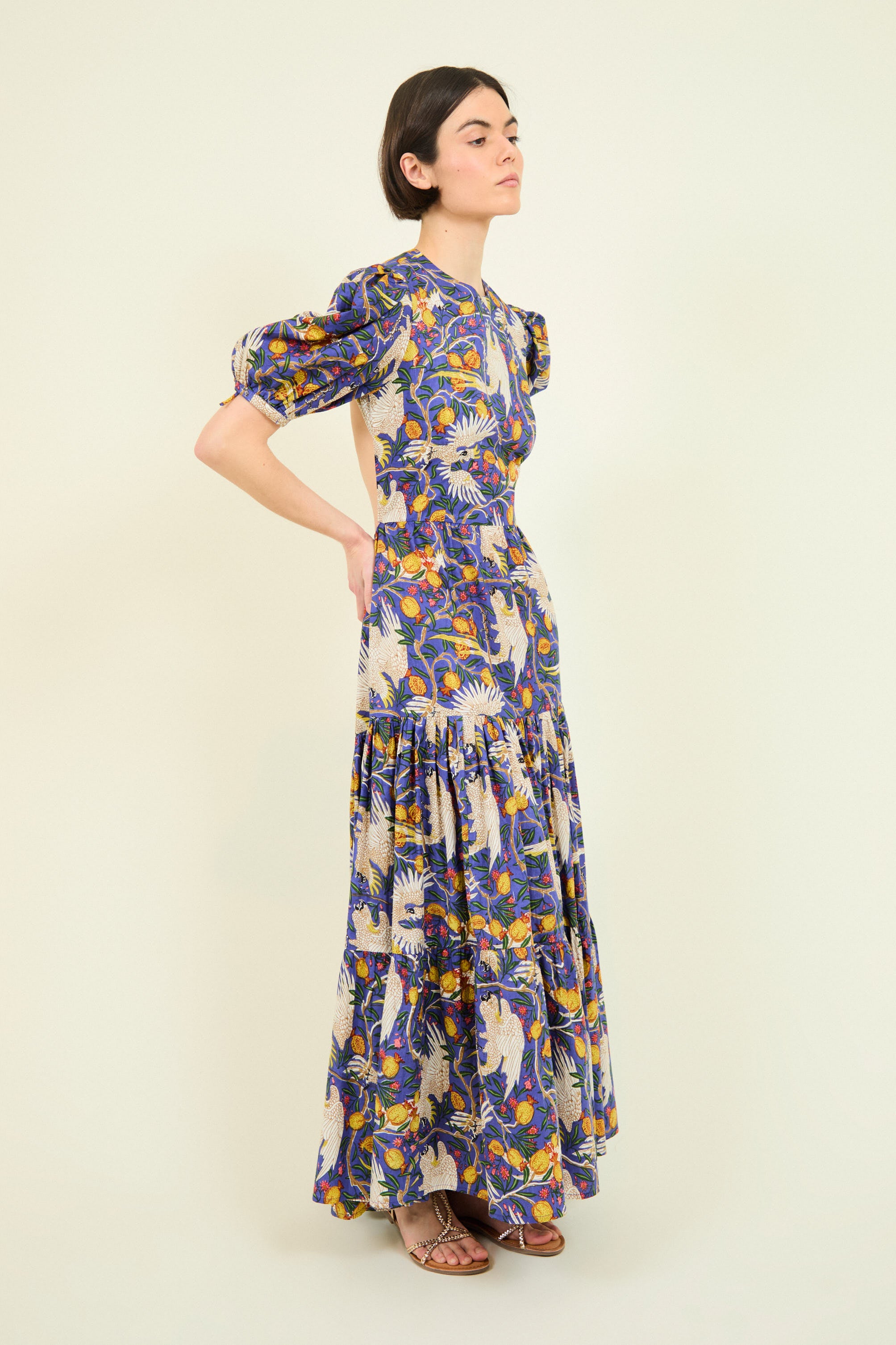 VESTIDO GABRIELLA AZUL LOROS