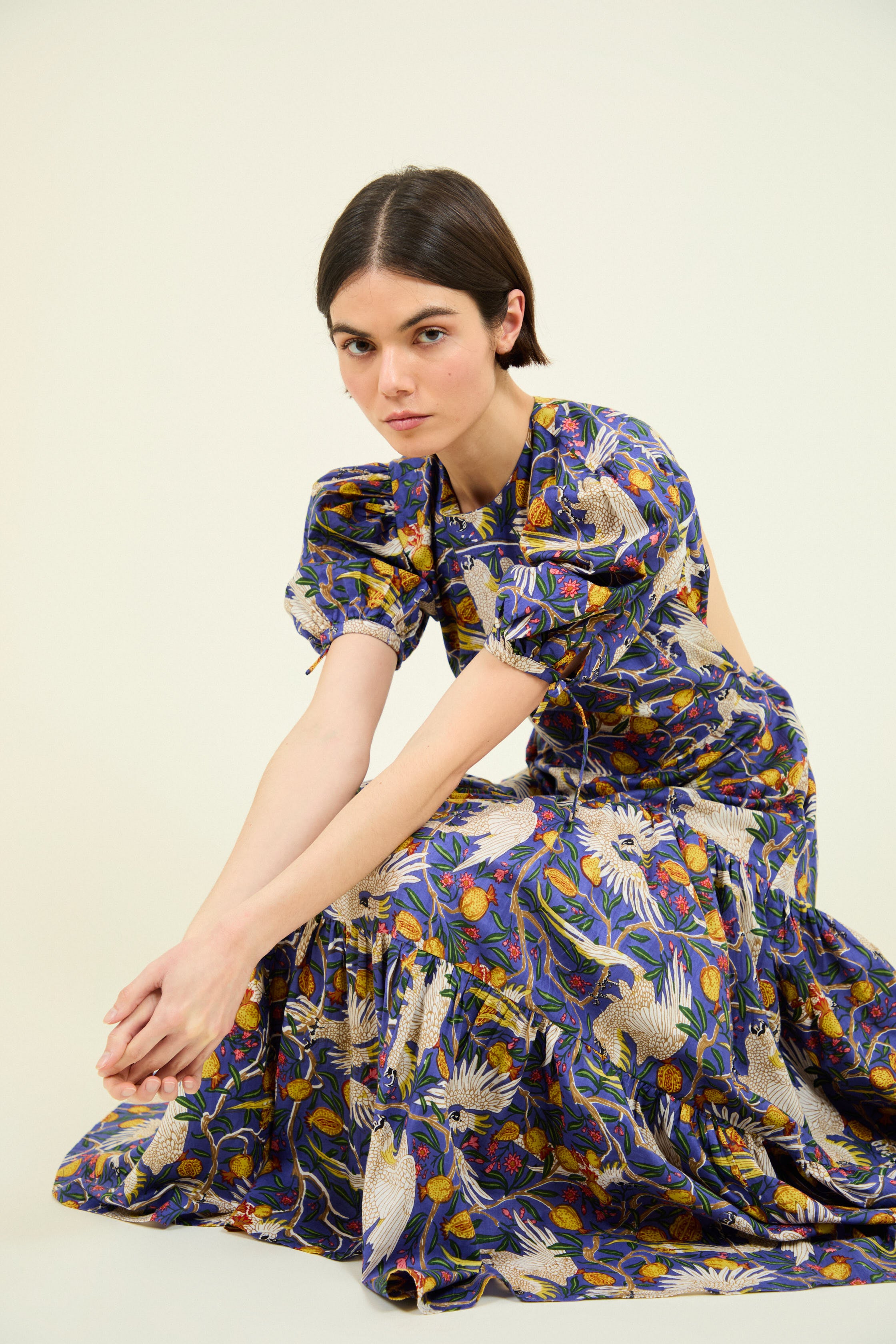 VESTIDO GABRIELLA AZUL LOROS