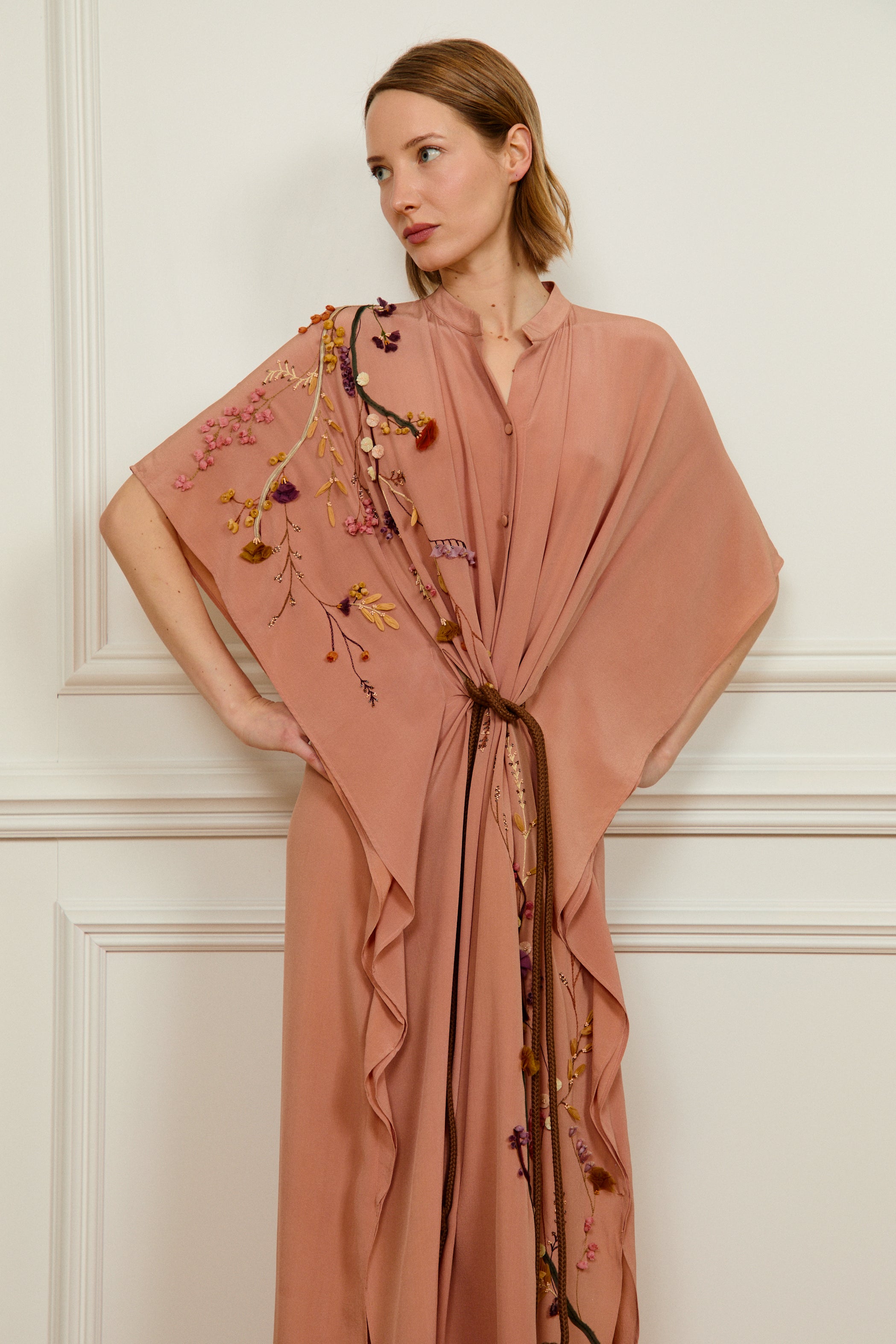 MARY PINK KAFTAN