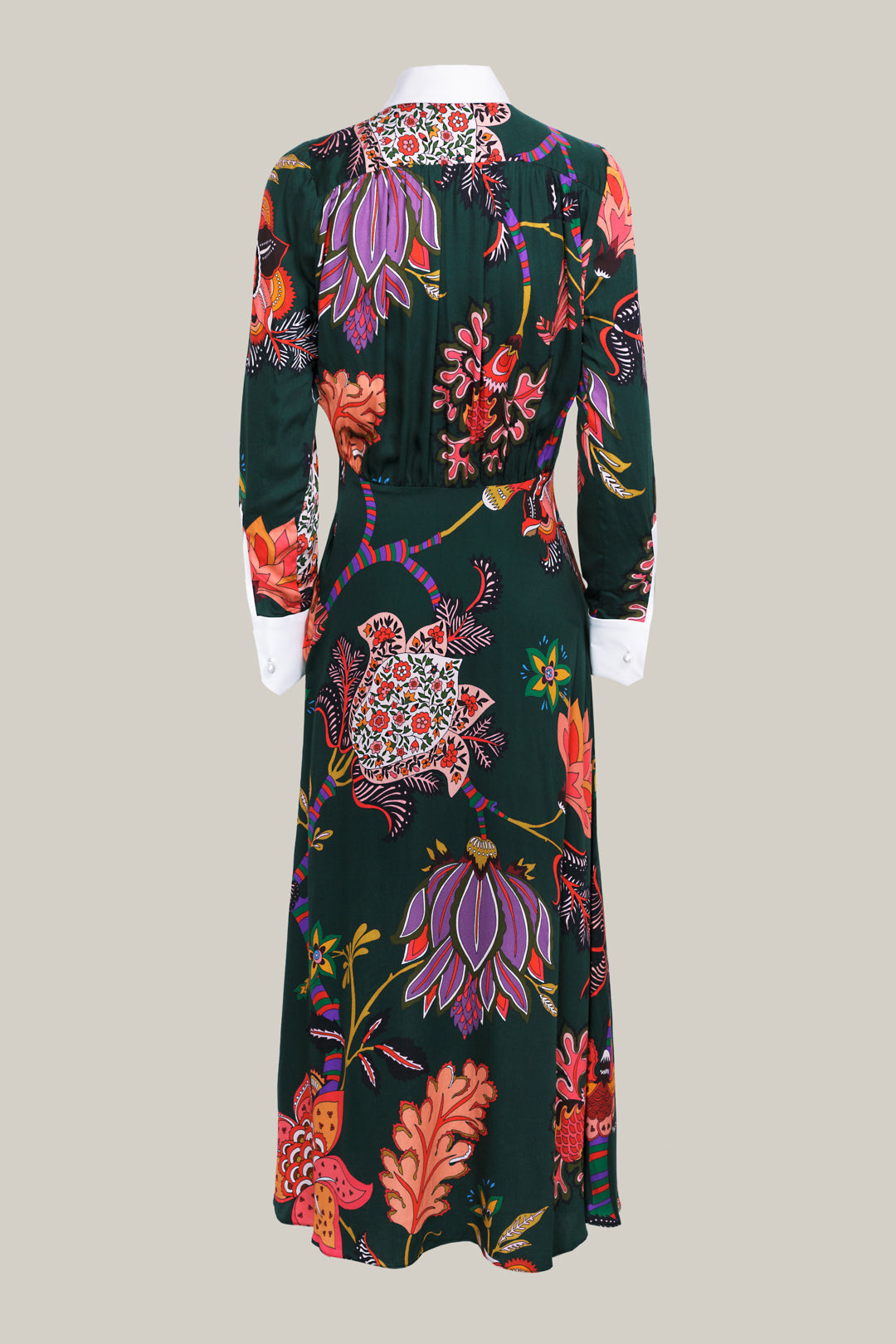 VESTIDO CAMISERO MAXI FLOR