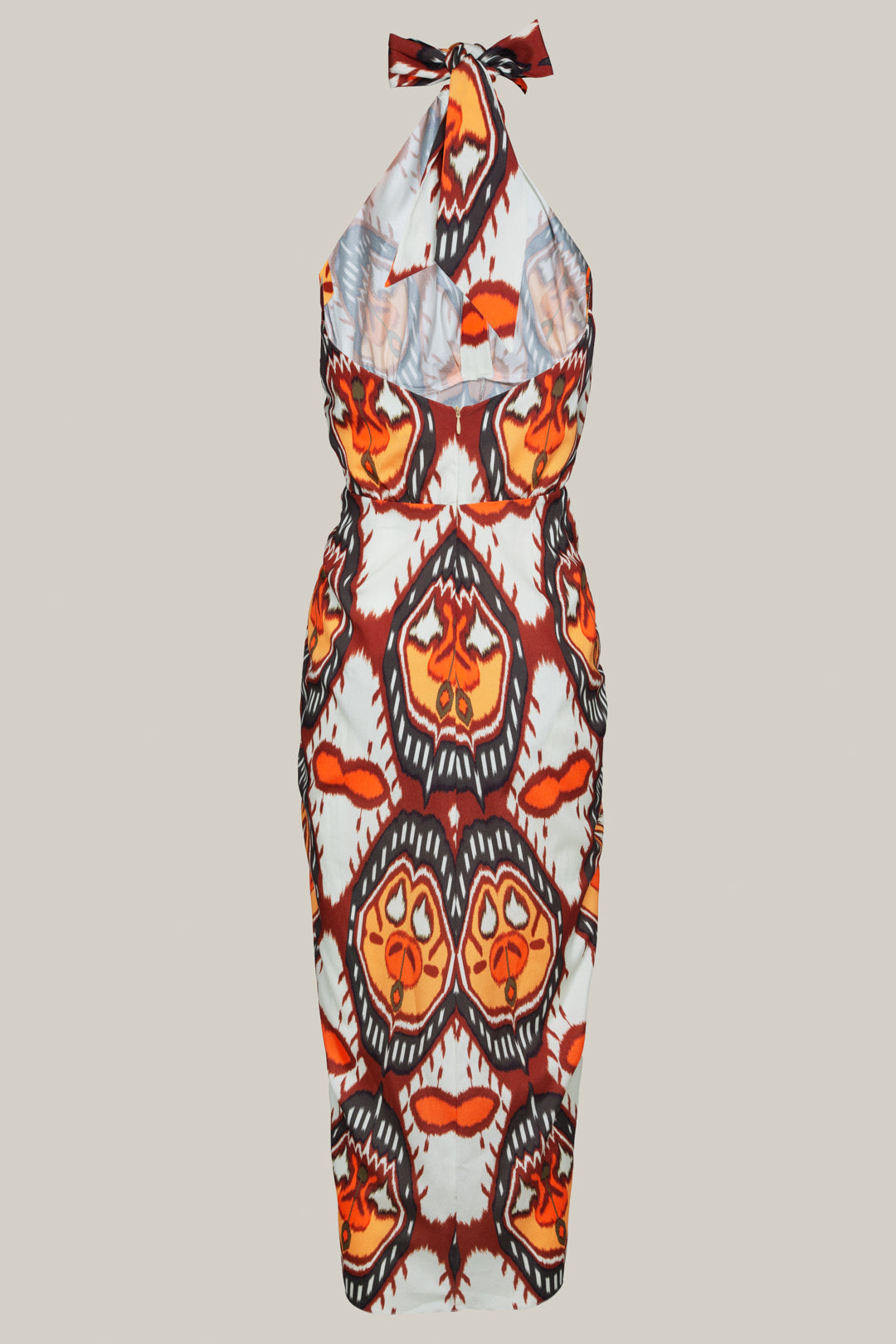 VESTIDO HALTER NARANJA