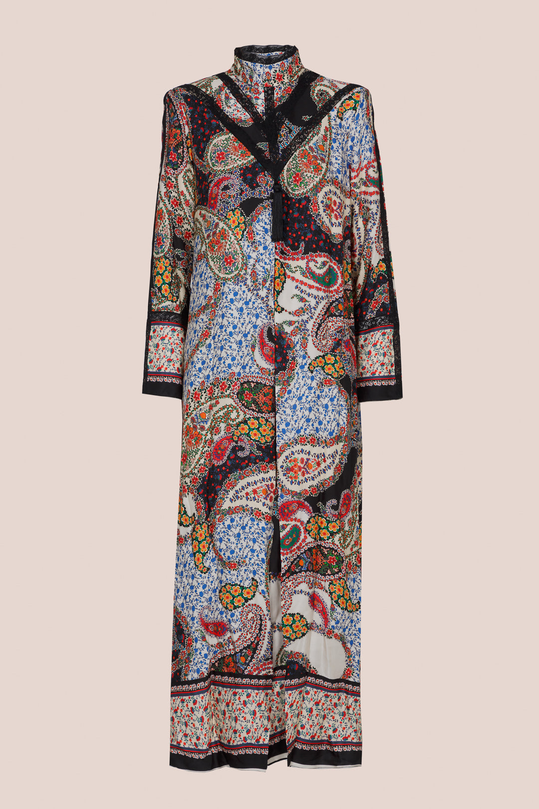 PAISLEY POMPOM DRESS