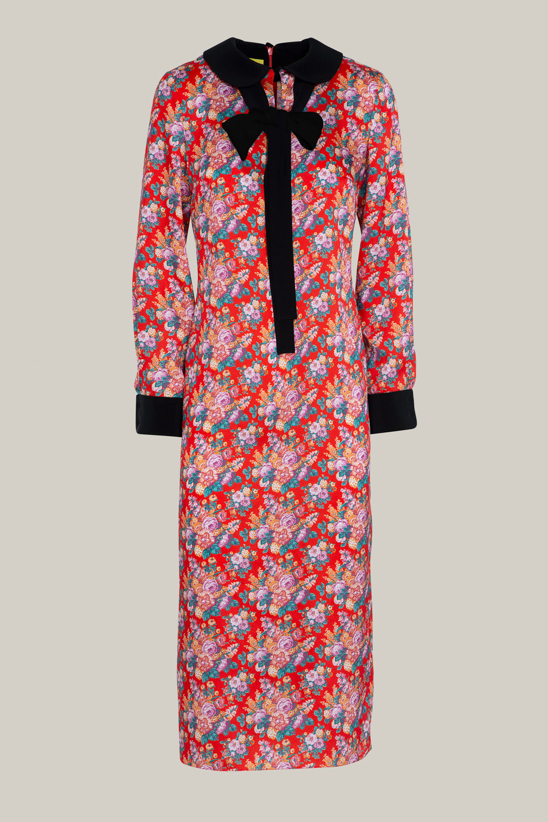 VESTIDO BOUQUET ROJO
