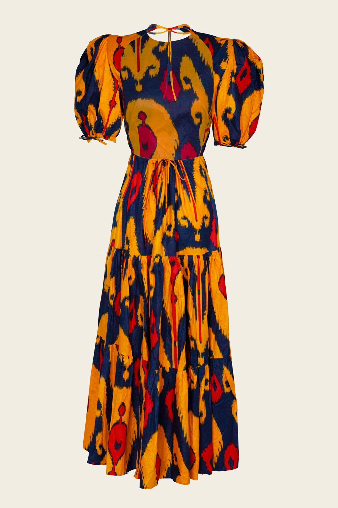 GABRIELLA IKAT ORANGE DRESS