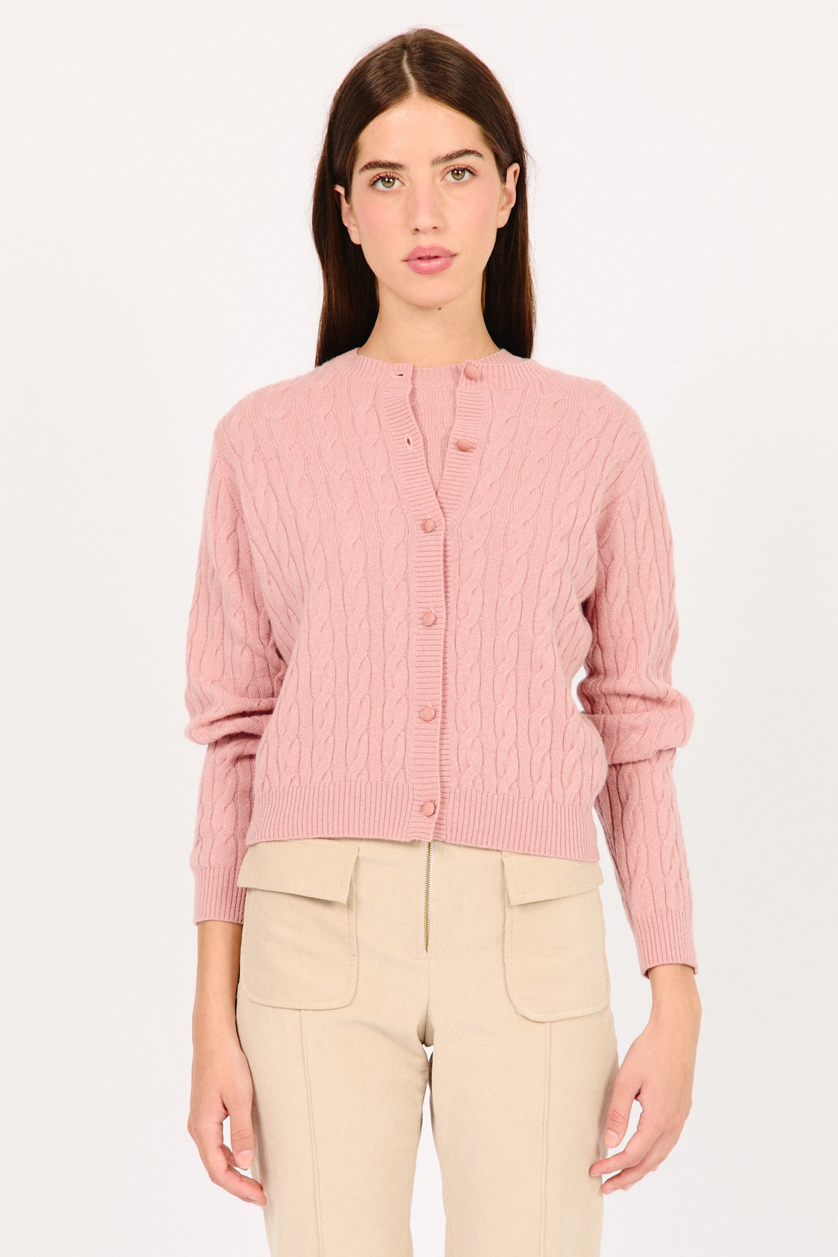 CHAQUETA PUNTO ROSA CAILIN