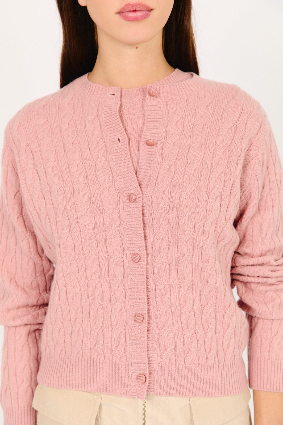 CHAQUETA PUNTO ROSA CAILIN