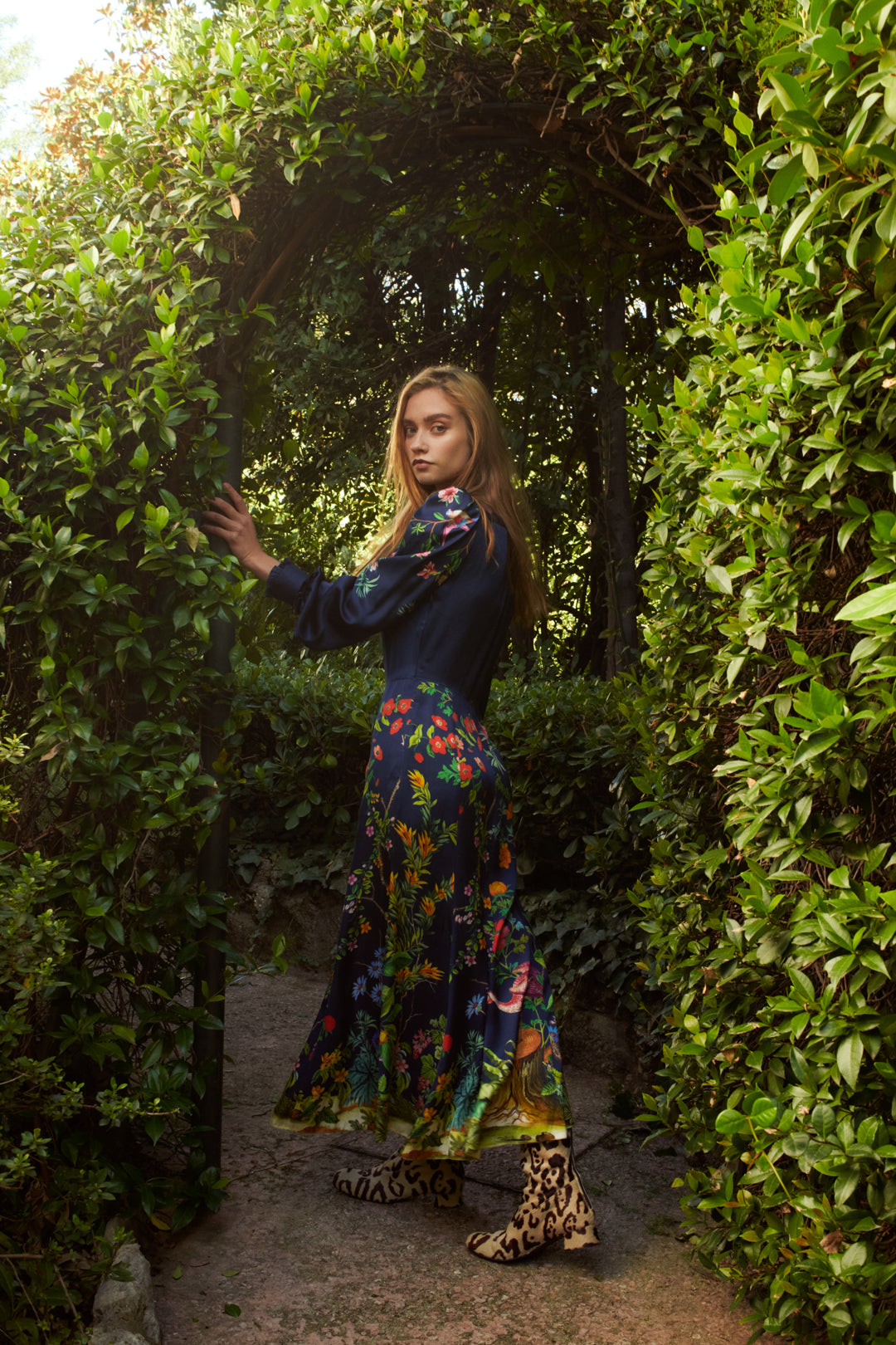 CAMISERO SATÉN JARDIN