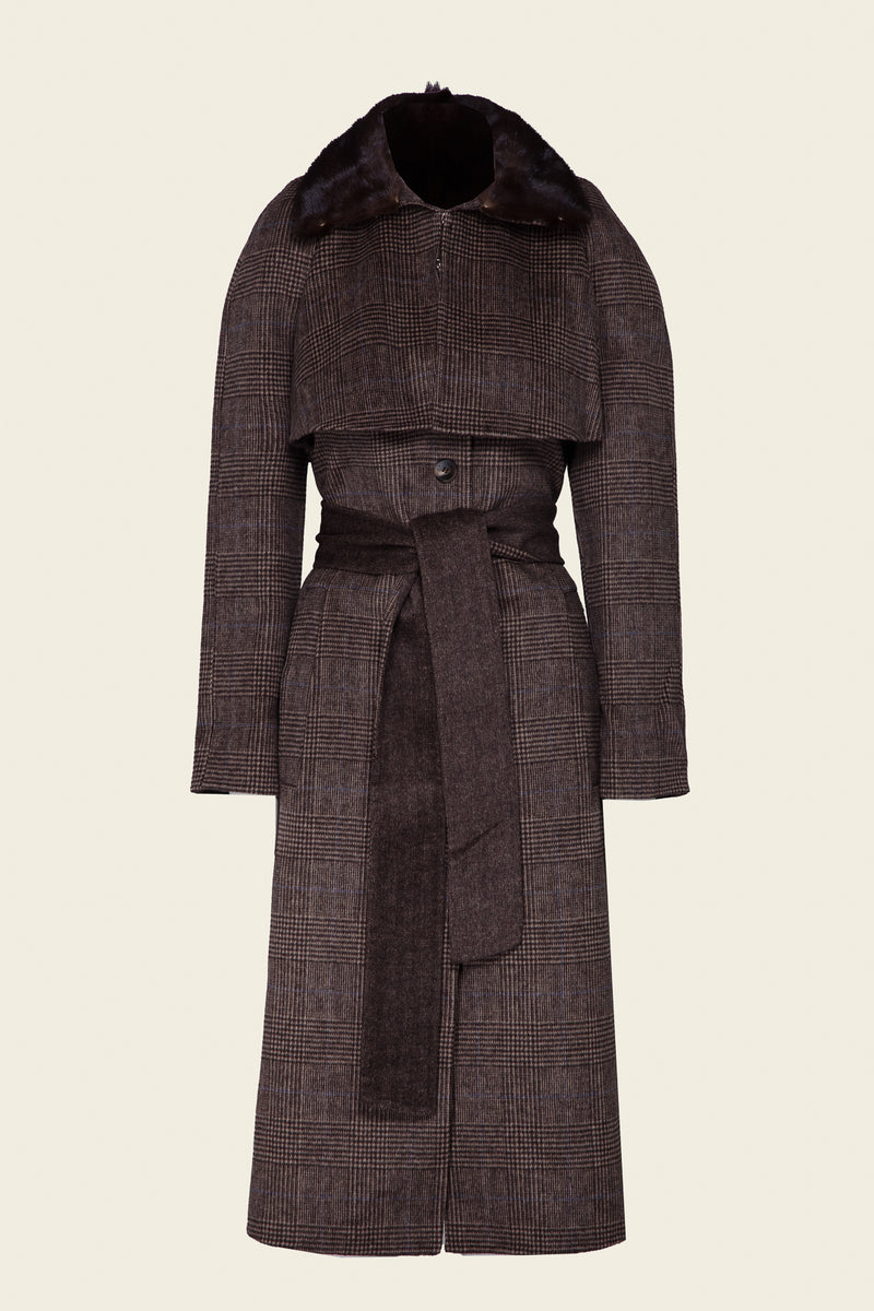 ELIA COAT TARTAN