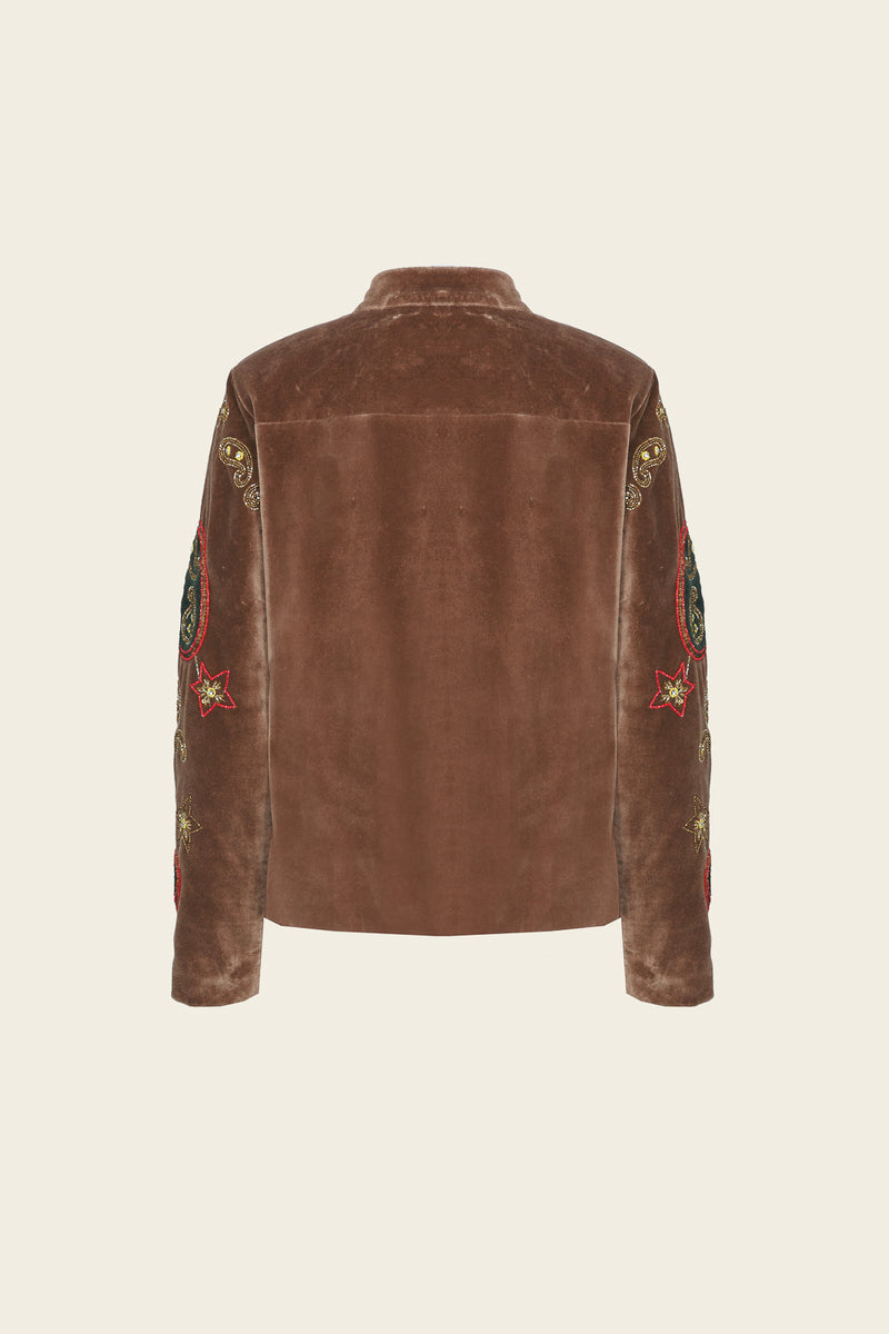 CHAQUETA ANGELA MARRON