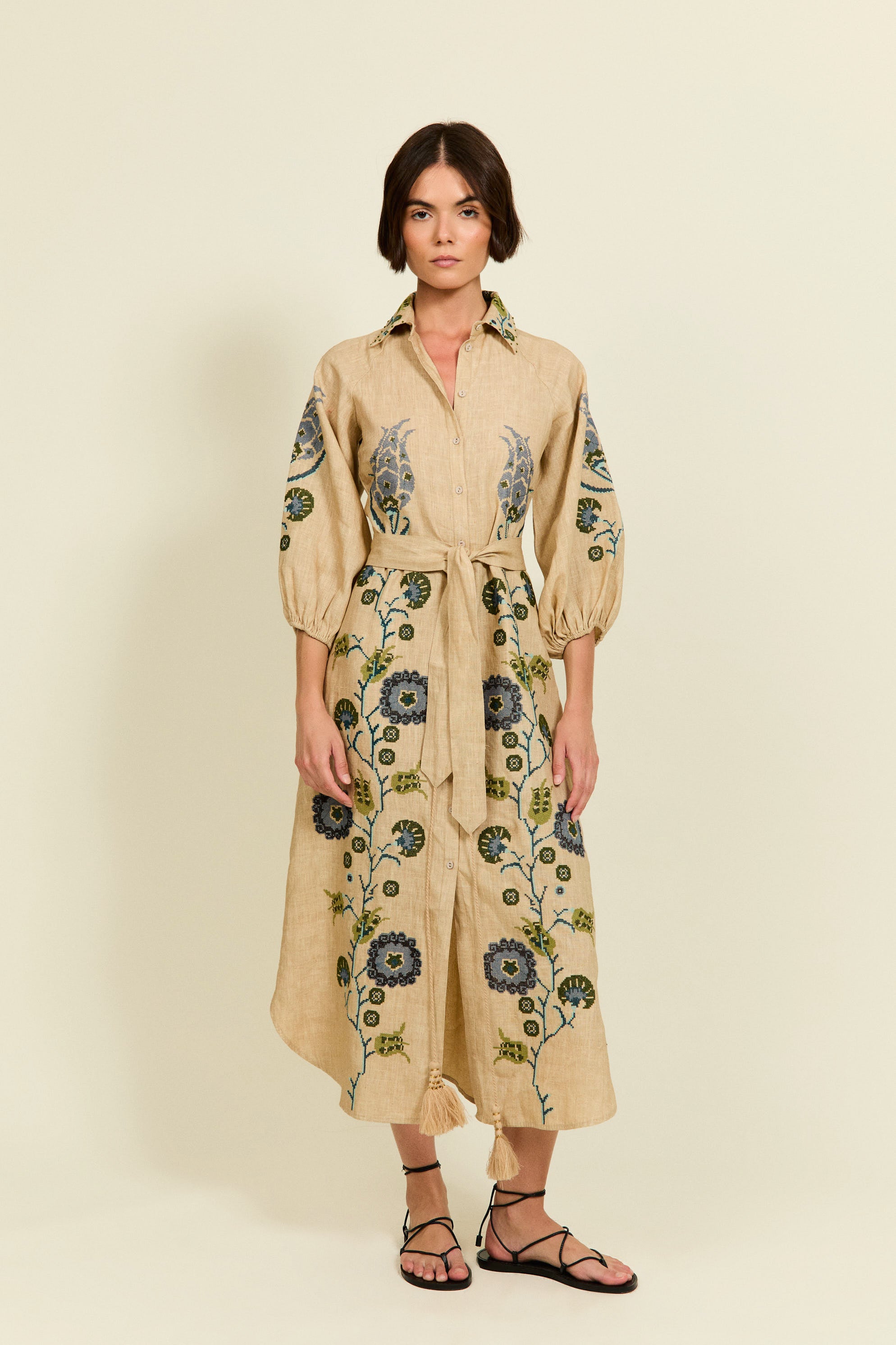 VESTIDO RENÉ BEIGE