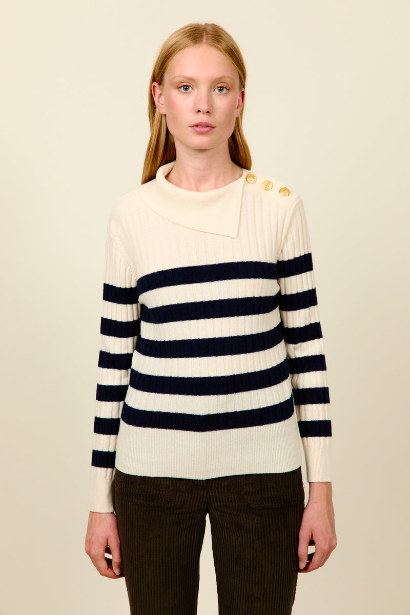 XIMENA STRIPPED SWEATER