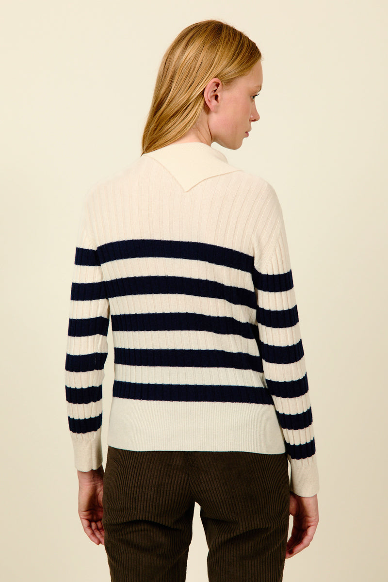 XIMENA STRIPPED SWEATER