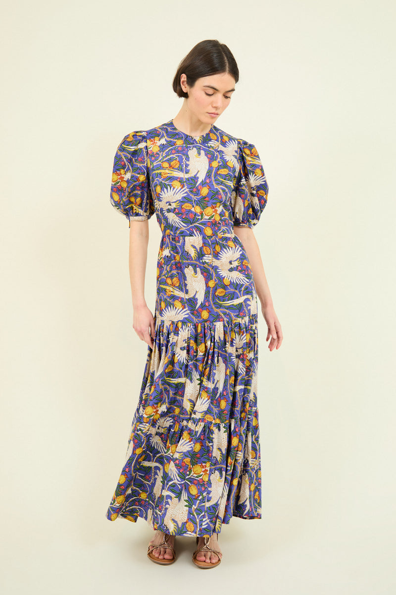 VESTIDO GABRIELLA AZUL LOROS