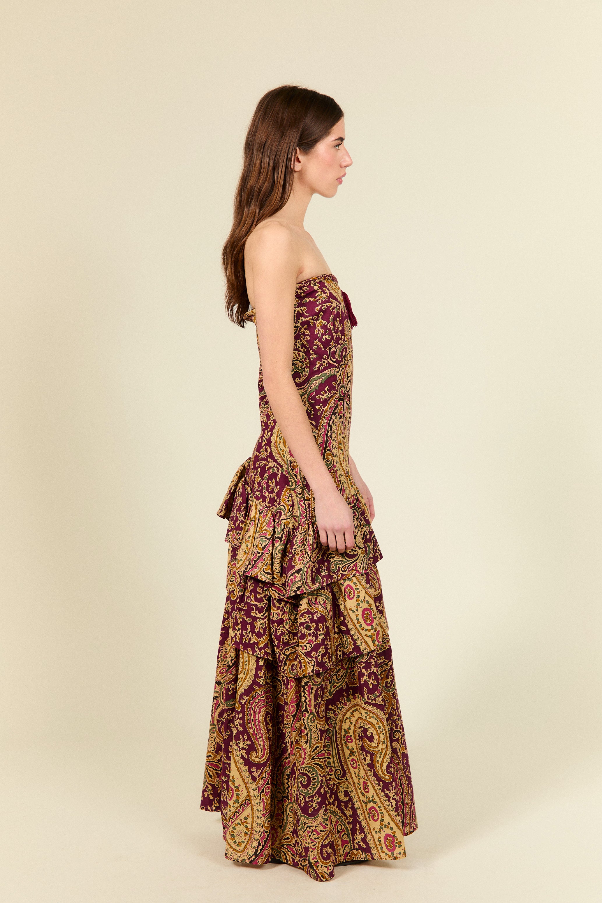 VESTIDO AILEN BURGUNDY