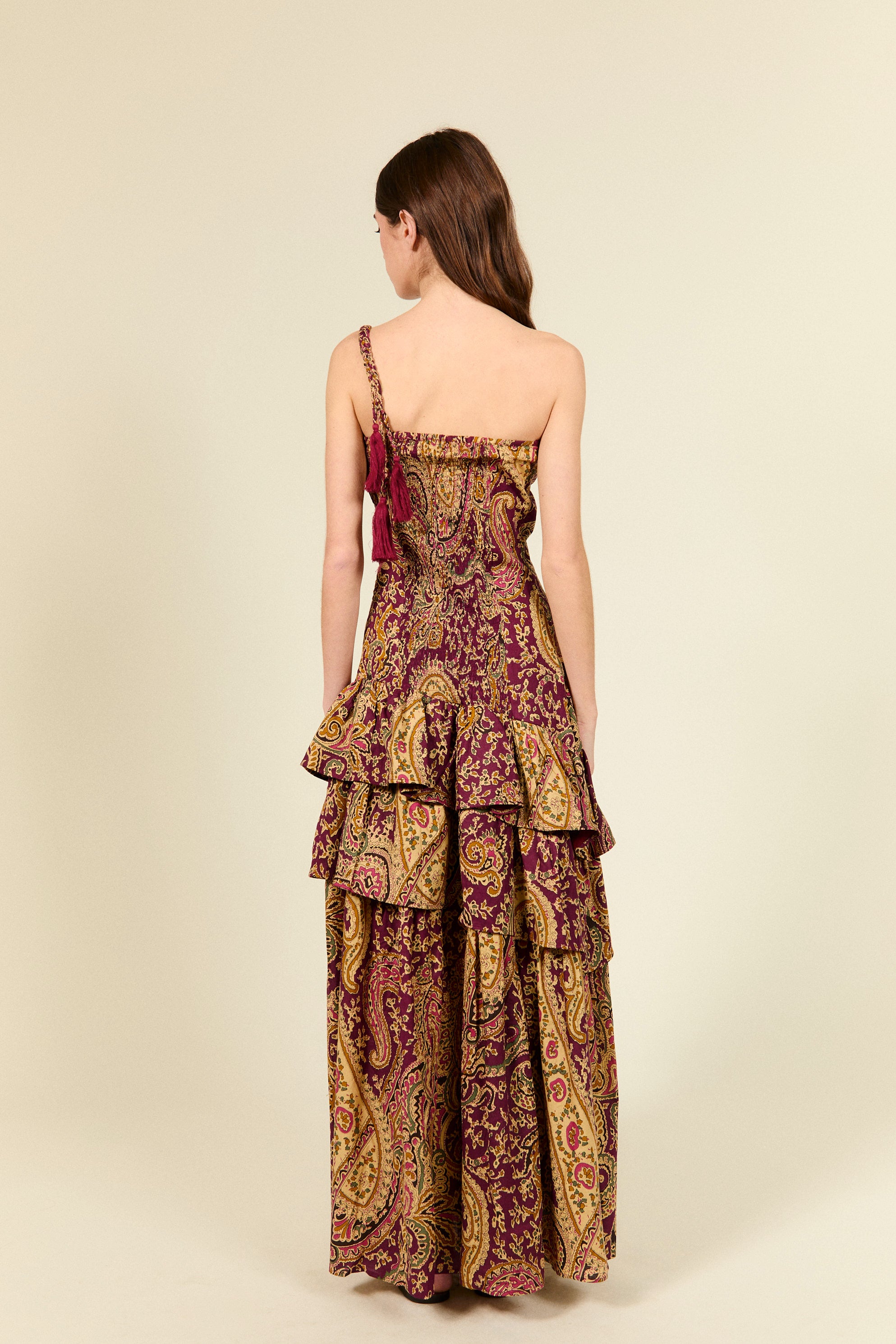 VESTIDO AILEN BURGUNDY