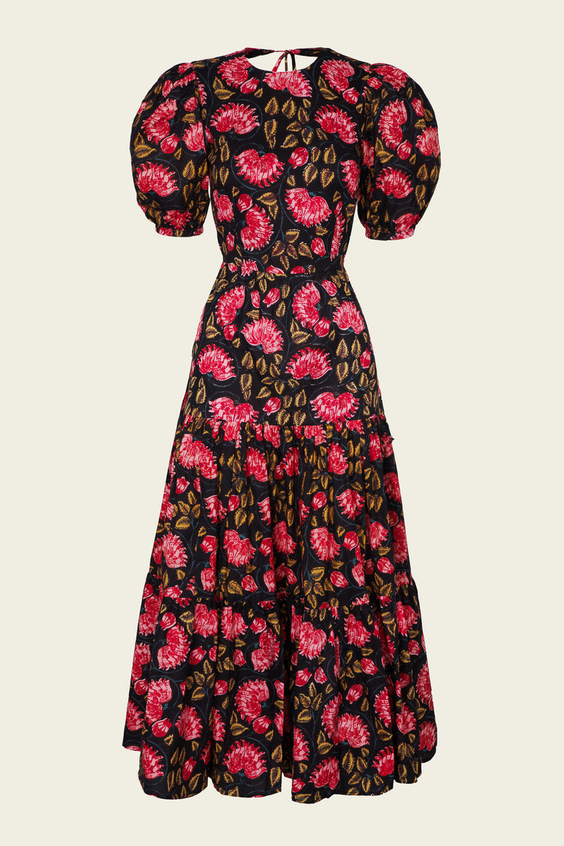 GABRIELLA PINK FLOWERS DRESS