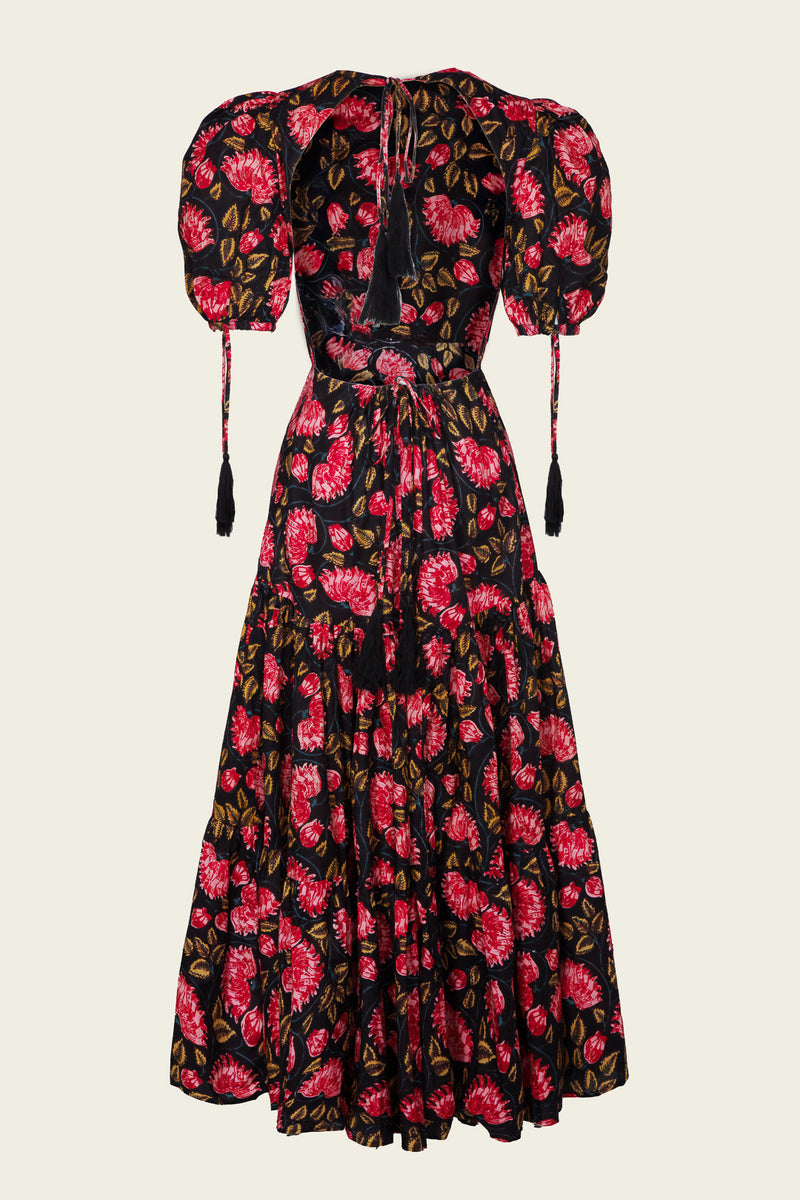 GABRIELLA PINK FLOWERS DRESS