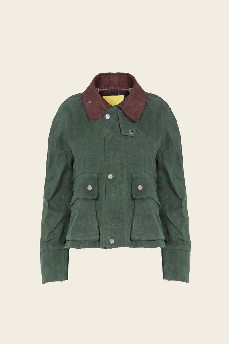 MILITARY GREEN WAXED JACKET
