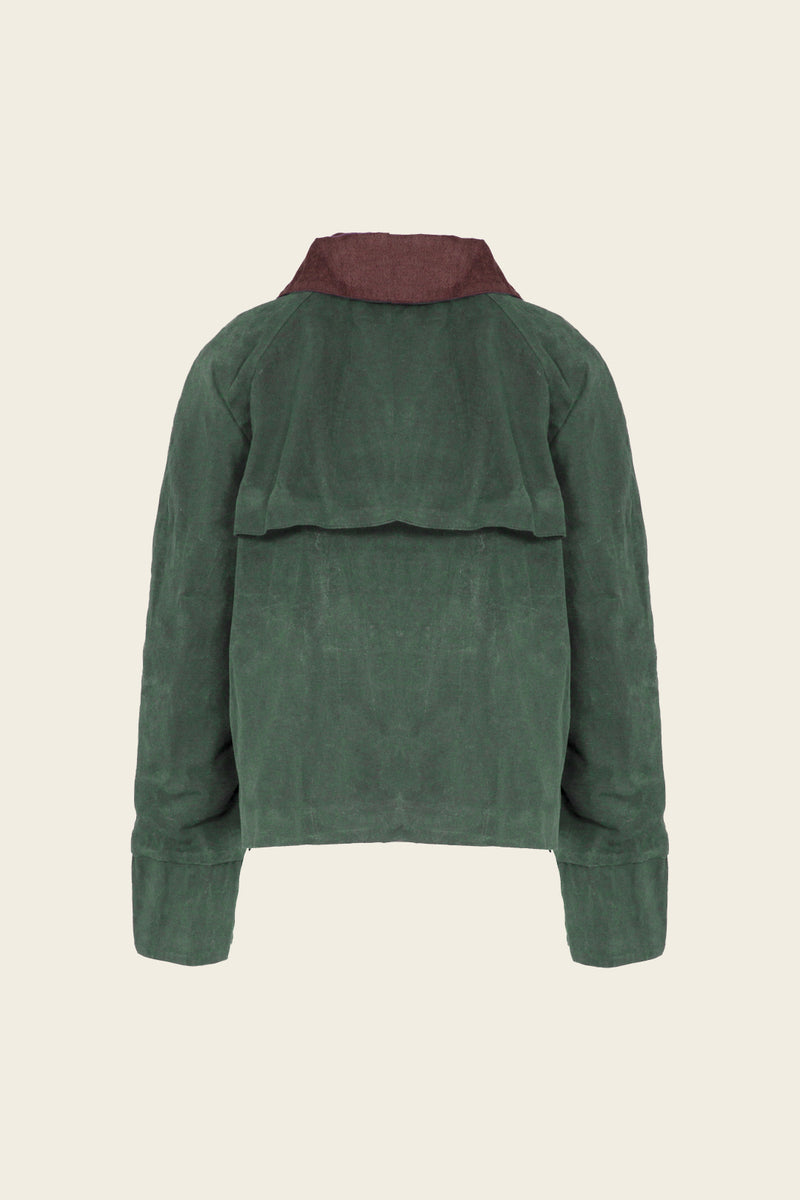 MILITARY GREEN WAXED JACKET