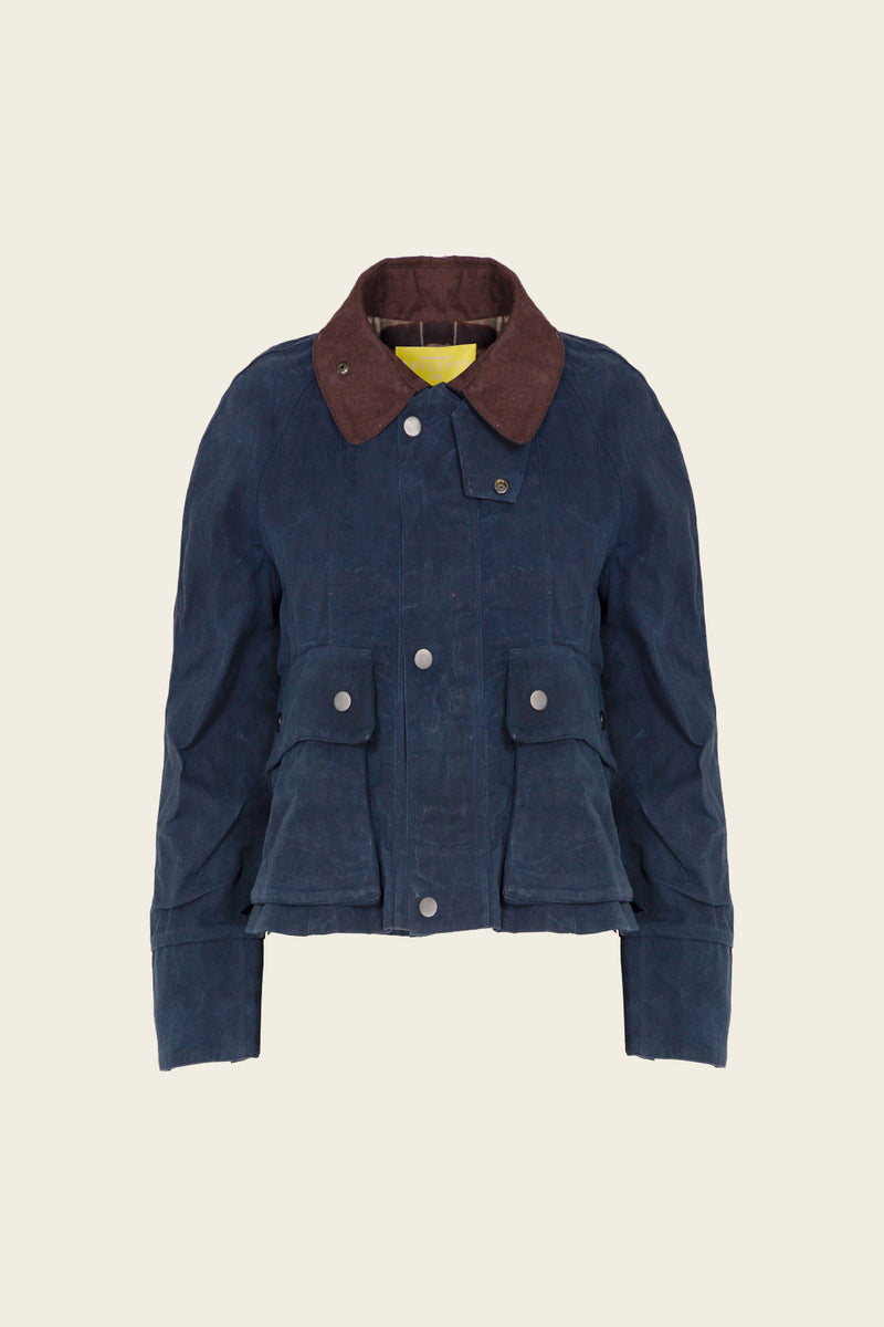 BLUE WAXED JACKET