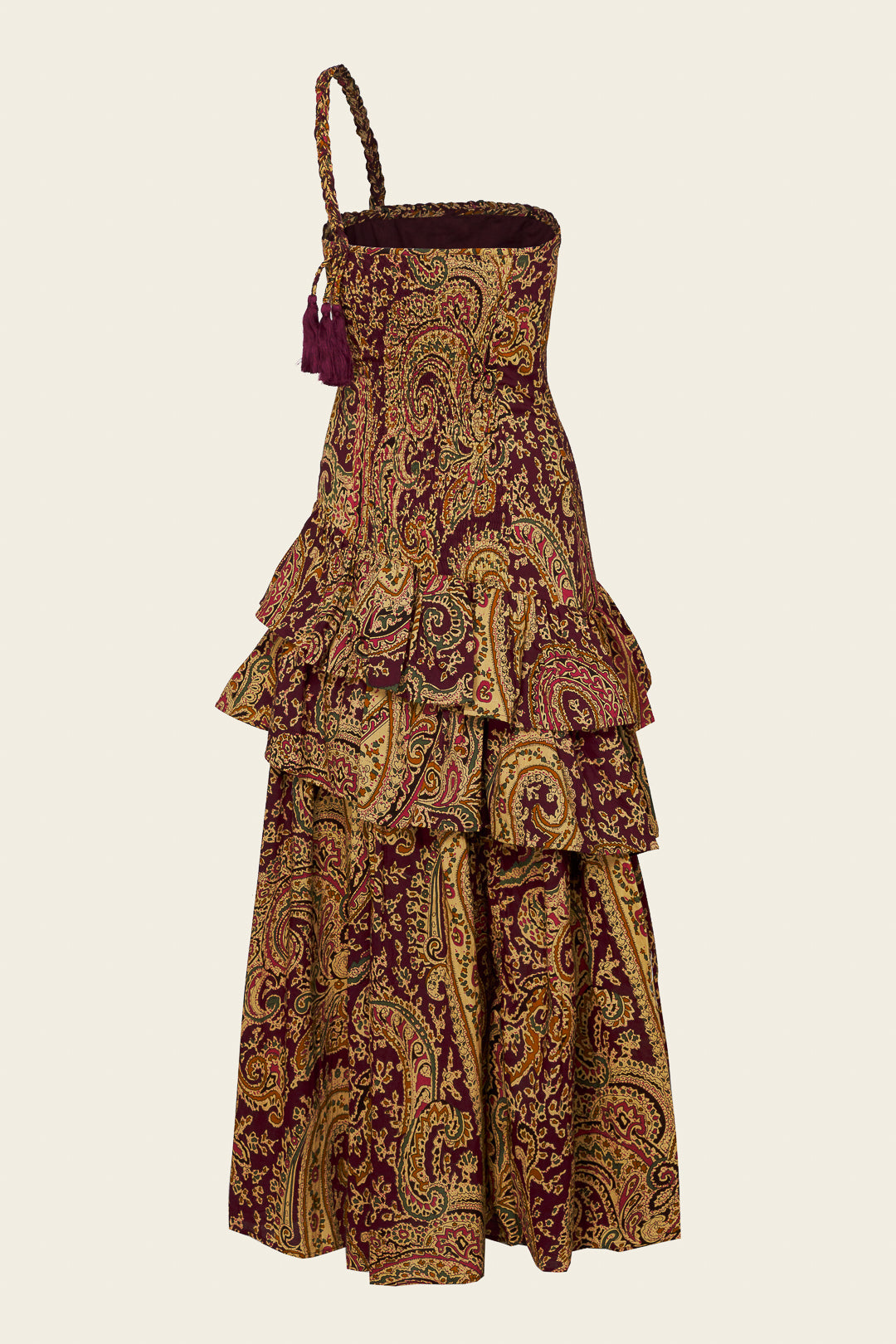 AILEN BURGUNDY DRESS