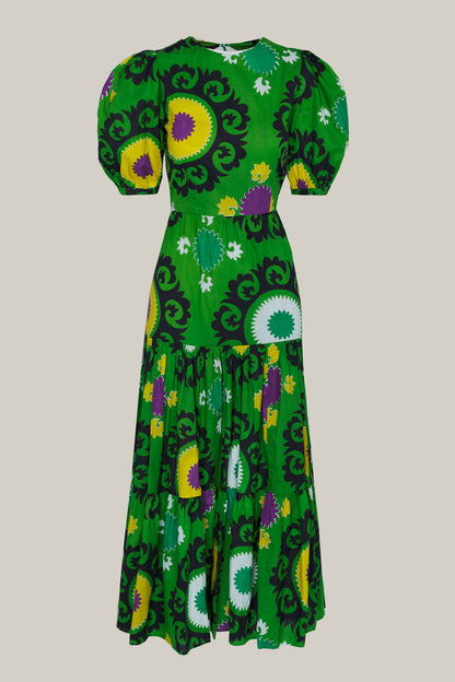 GREEN MANDALAY DRESS