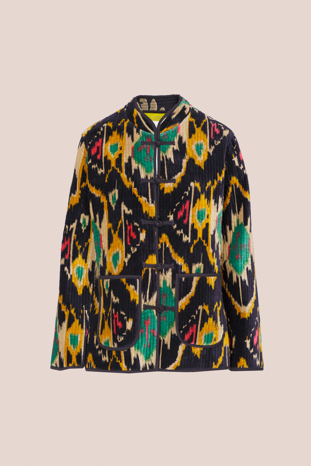 BLACK VELVET IKAT JACKET