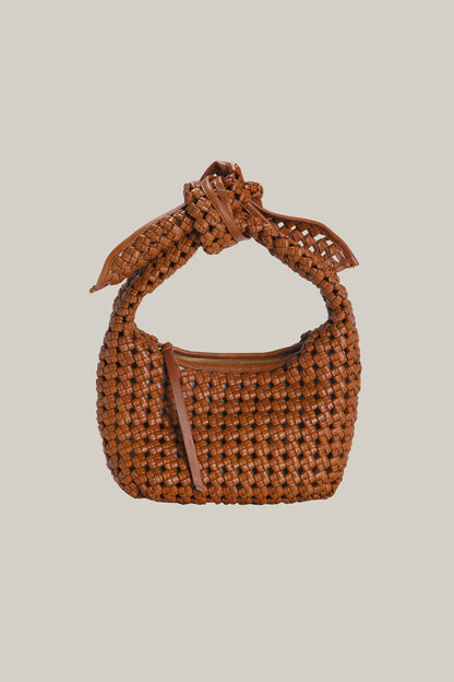 BRAIDED LEATHER KNOT BAG