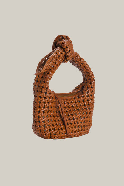 BRAIDED LEATHER KNOT BAG