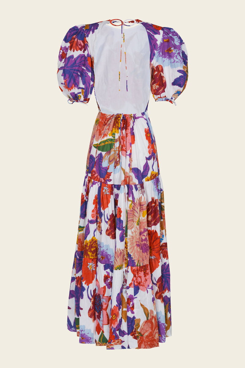 VESTIDO GABRIELLA MAXI FLOR BLANCO