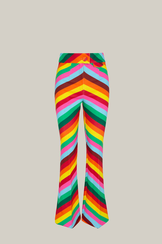 PANTALON CREPE MULTICOLOR