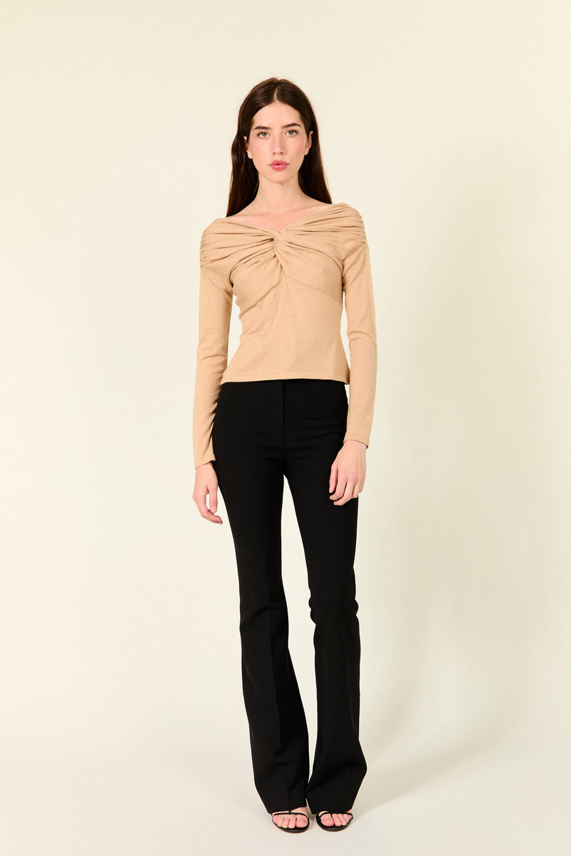DANIELA CAMEL SWEATER