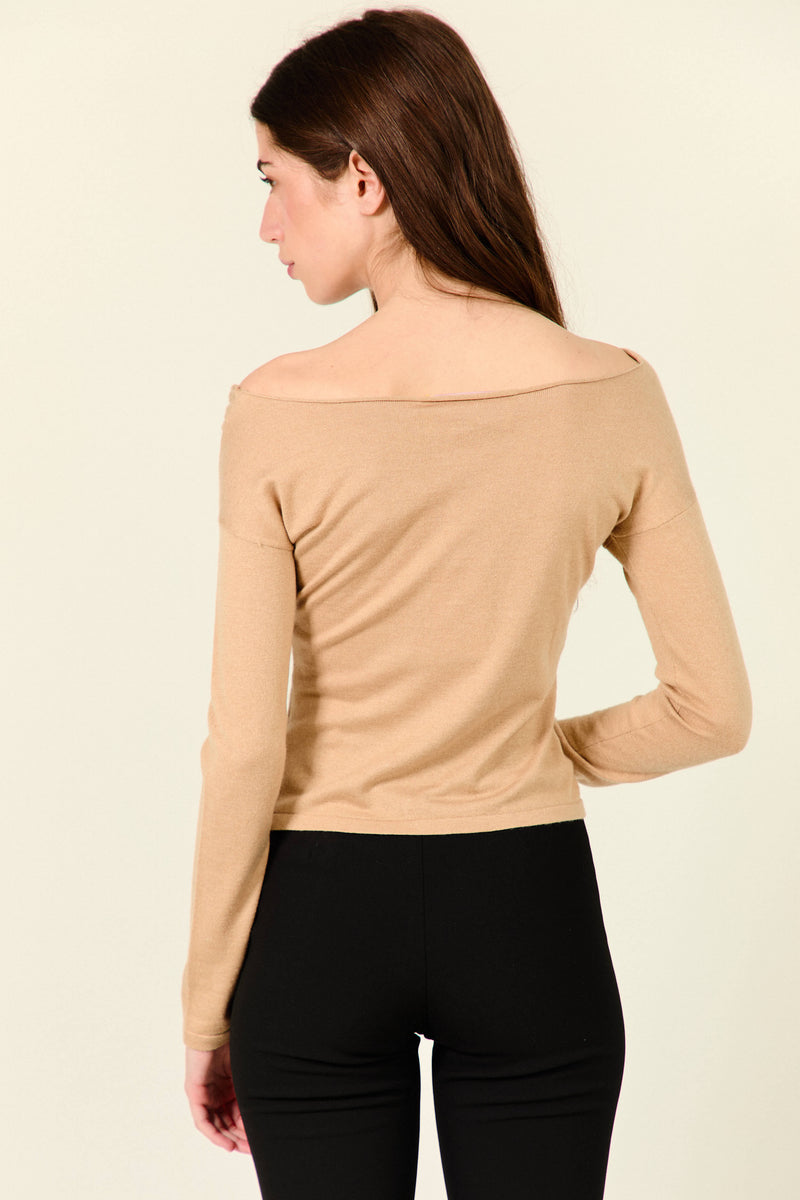 DANIELA CAMEL SWEATER