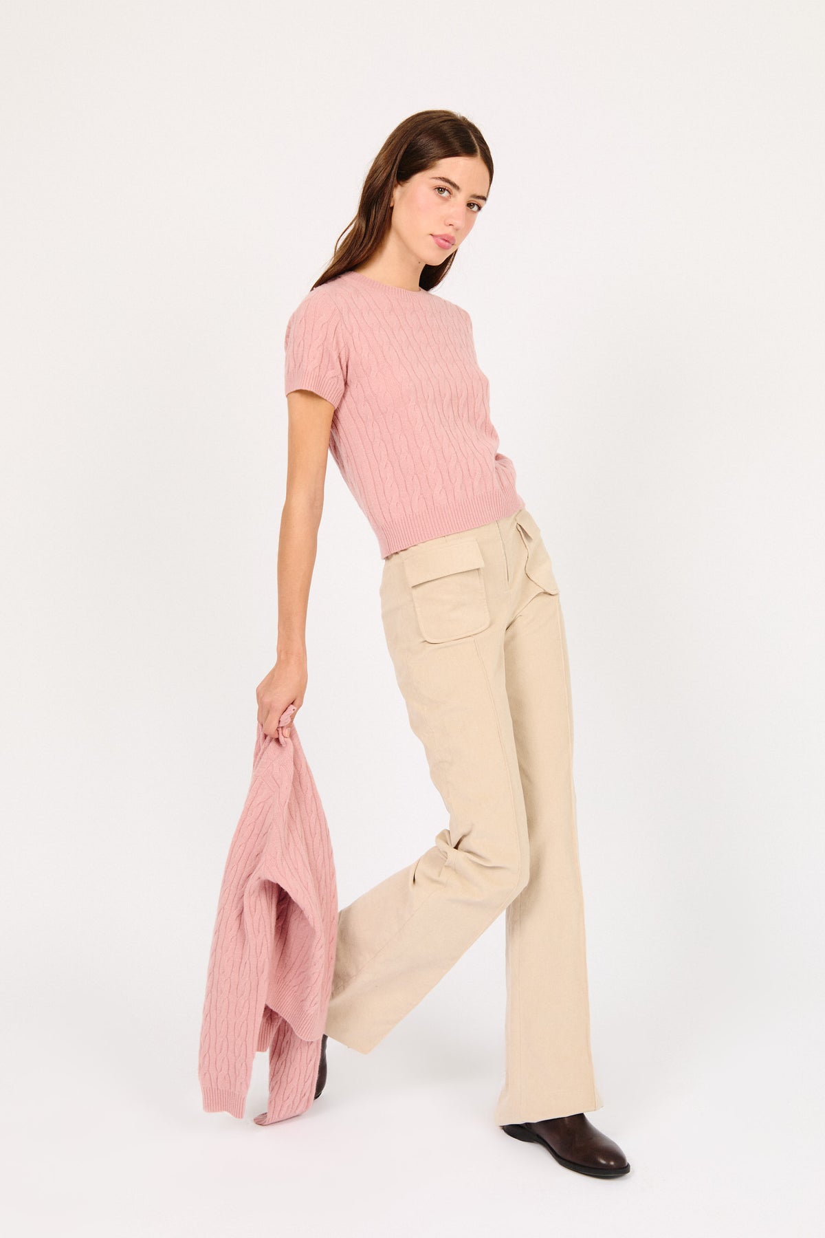 KNIT CARDIGAN CAILIN PINK