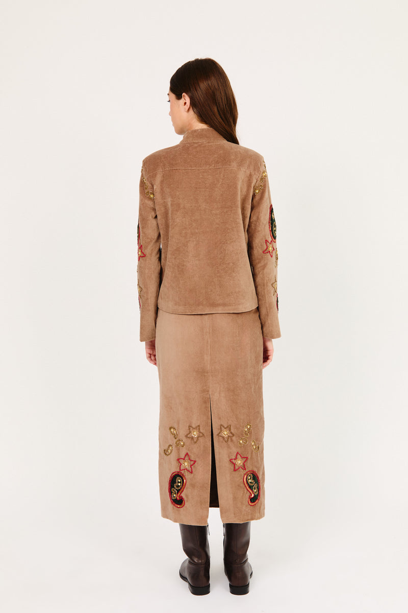 FALDA ANGELA MARRON