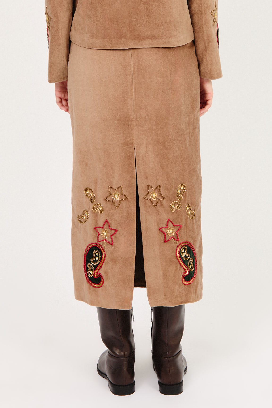 FALDA ANGELA MARRON