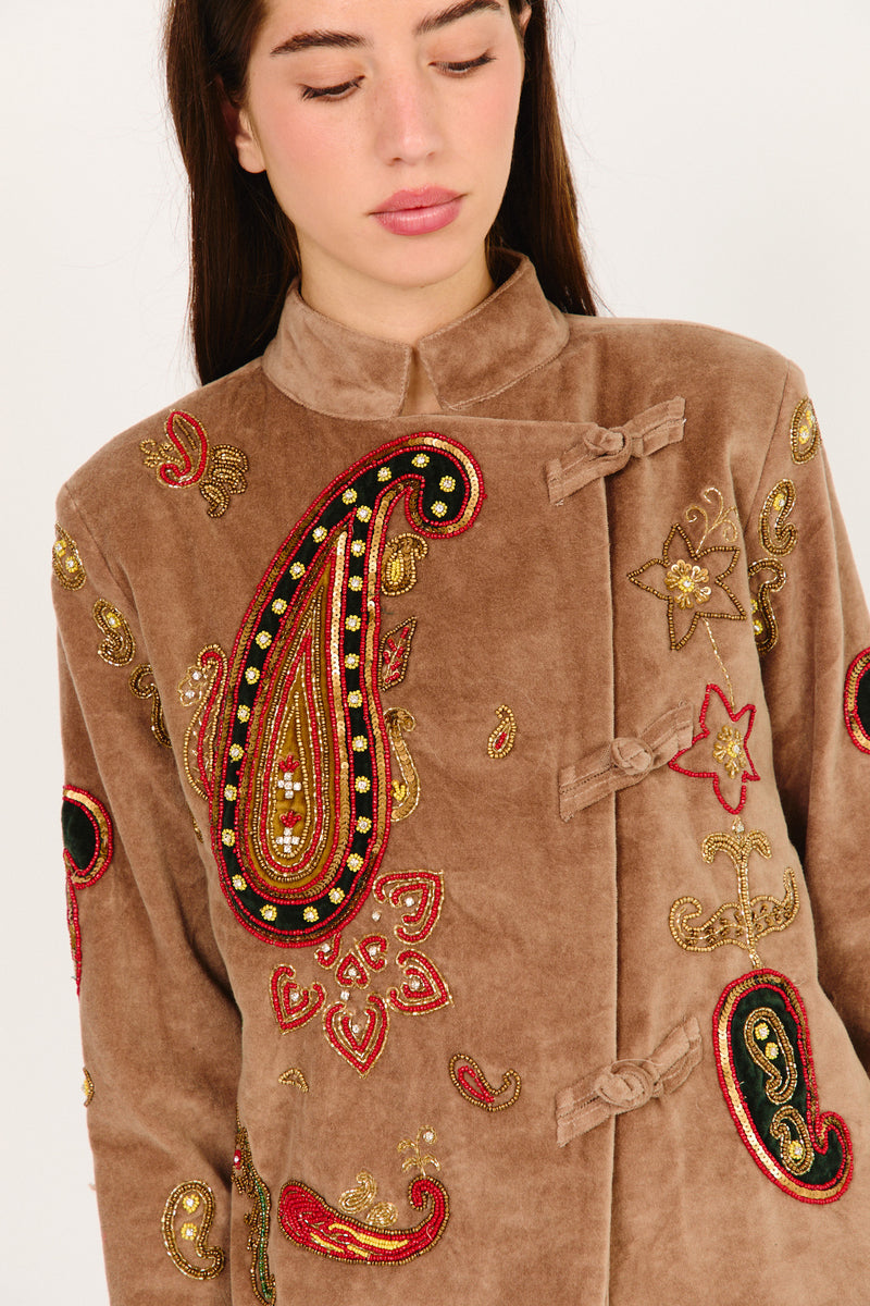 CHAQUETA ANGELA MARRON