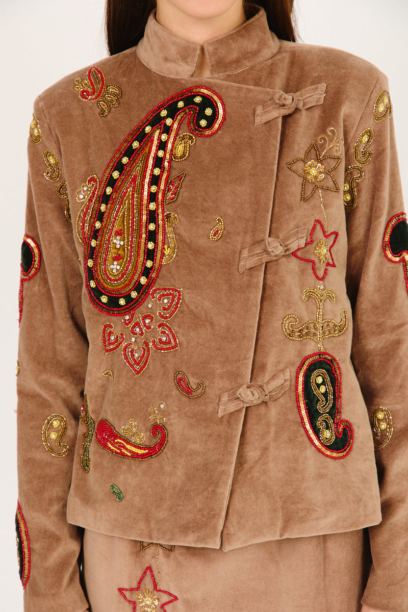 CHAQUETA ANGELA MARRON