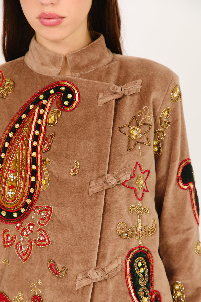 CHAQUETA ANGELA MARRON