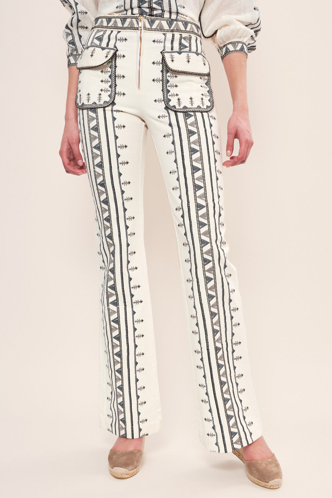 PRE ORDER ETHNIC EMBROIDERY PANTS
