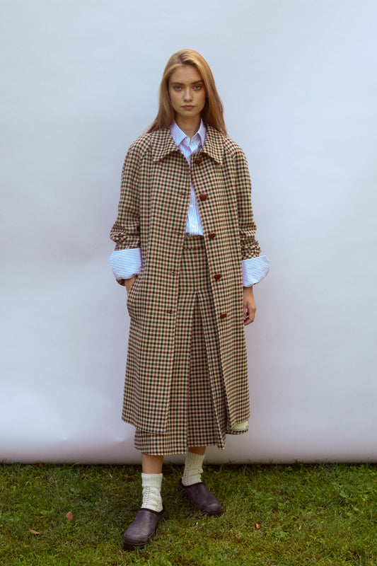 LODEN CHECKED COAT